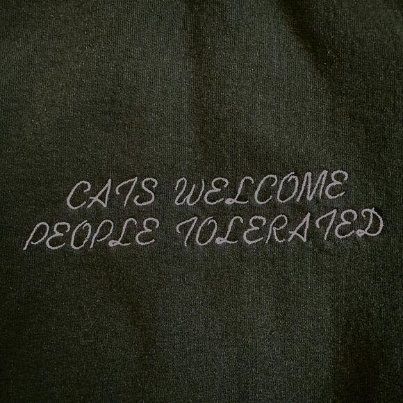 Sweatshirt Cats Welcome People Tolerated - Picture 2 of 3